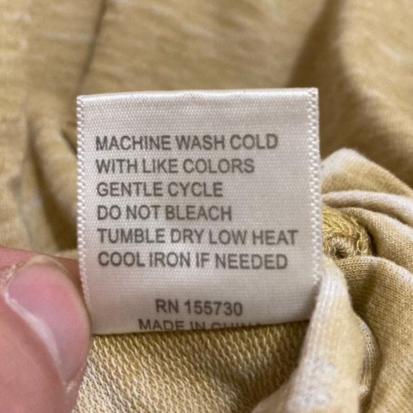 Jane and Delancey Women's Pale Yellow Short Sleeve Knot Front T-Shirt Size Med - Picture 5 of 5